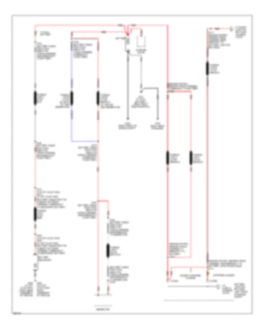 Power Distribution Wiring Diagram 1 of 9 for Ford E 150 XL 2013