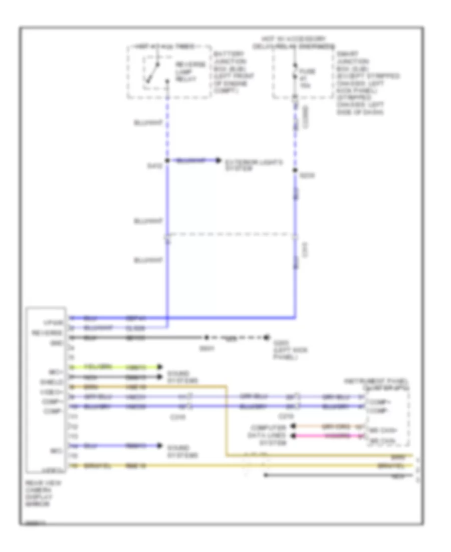 Electrochromic Mirror Wiring Diagram with Rear View Camera 1 of 2 for Ford E 150 XL 2013