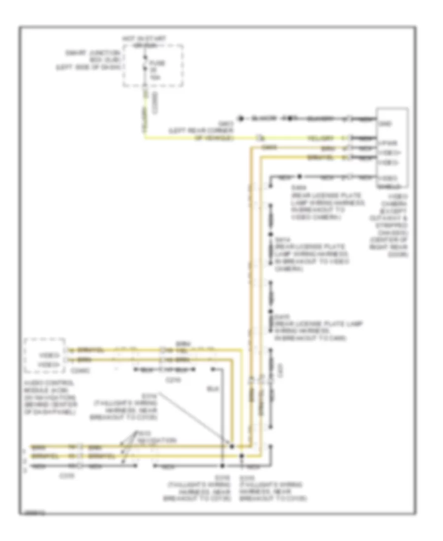 Electrochromic Mirror Wiring Diagram, with Rear View Camera (2 of 2) for Ford E-150 XL 2013