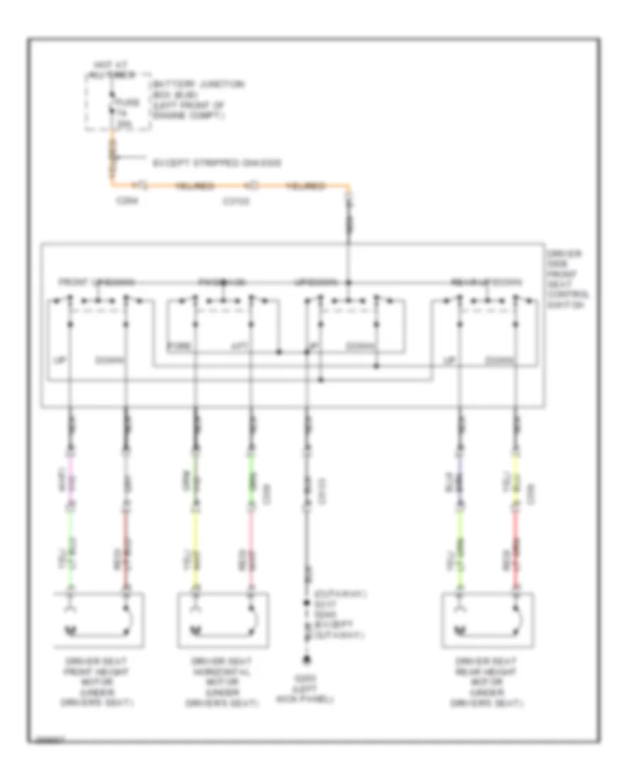 Power Seats Wiring Diagram for Ford E-150 XL 2013