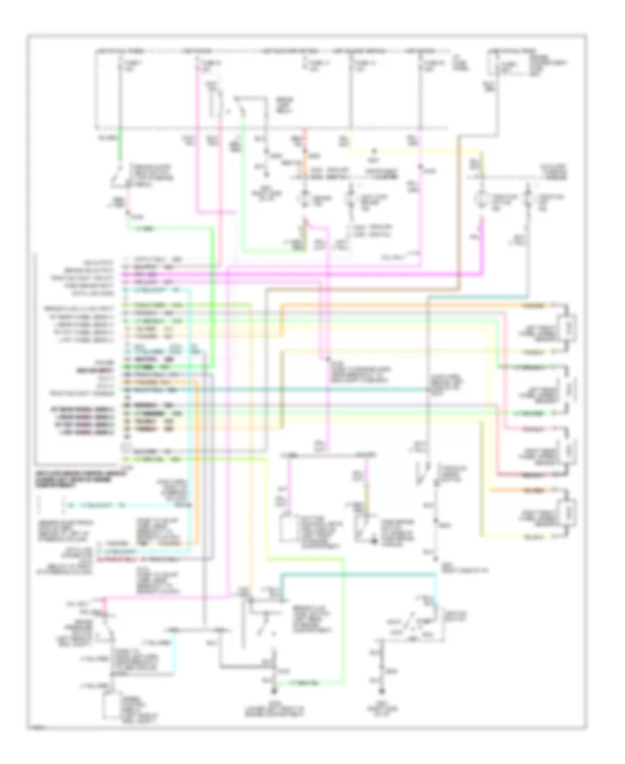 Anti lock Brake Wiring Diagrams for Ford Windstar 1996