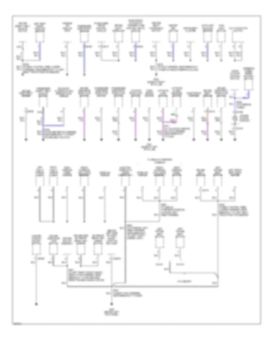 Ground Distribution Wiring Diagram (2 of 3) for Ford Explorer 2006