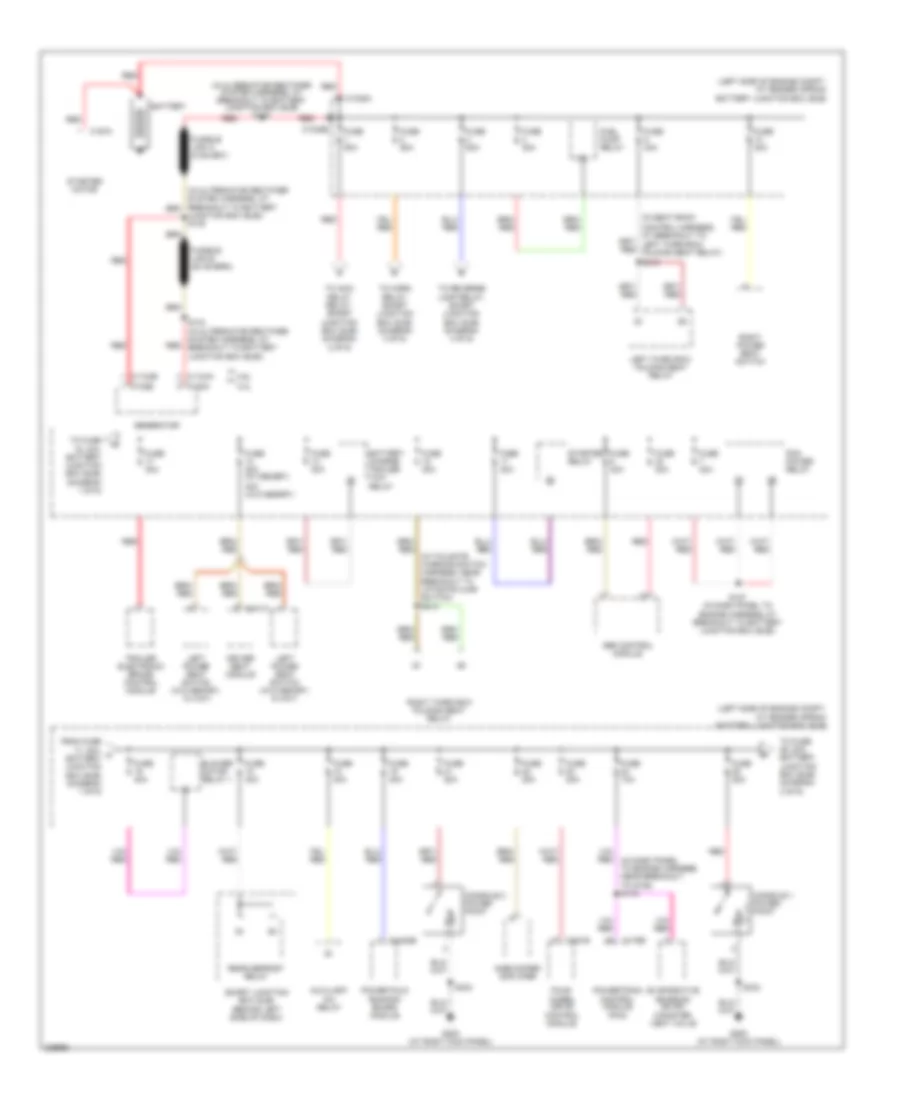 Power Distribution Wiring Diagram 1 of 6 for Ford Explorer 2006