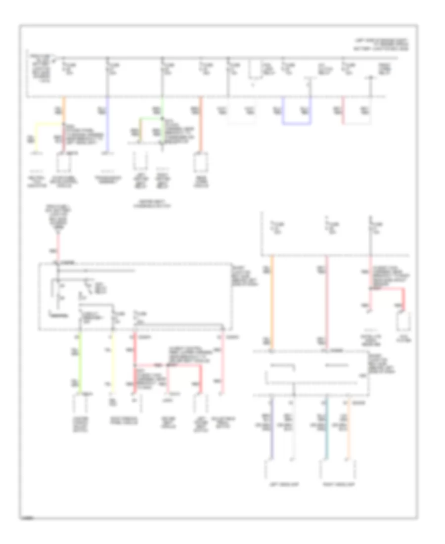Power Distribution Wiring Diagram 2 of 6 for Ford Explorer 2006