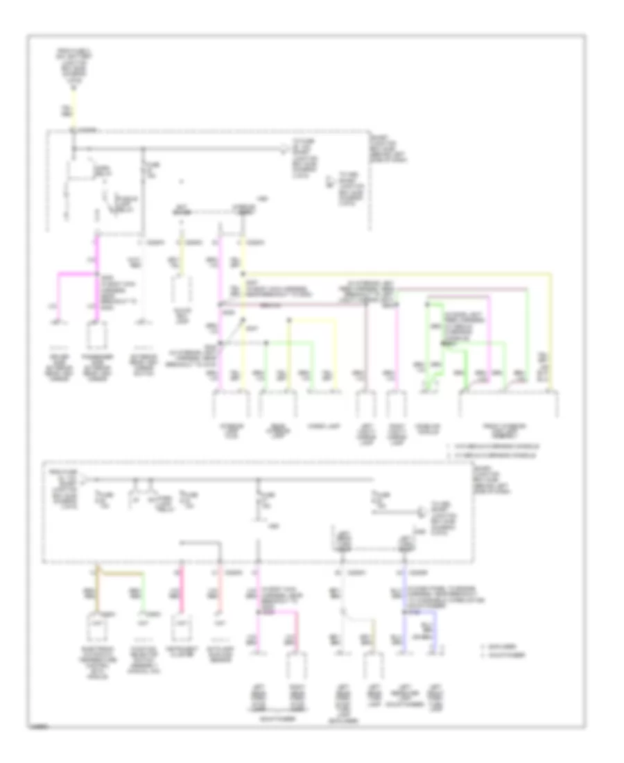 Power Distribution Wiring Diagram (3 of 6) for Ford Explorer 2006