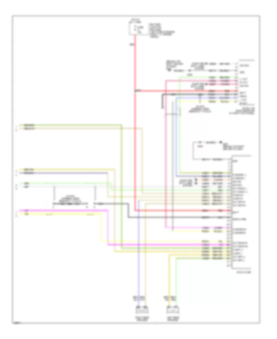 Premium Radio Wiring Diagram, with DVD (2 of 2) for Ford Explorer 2006