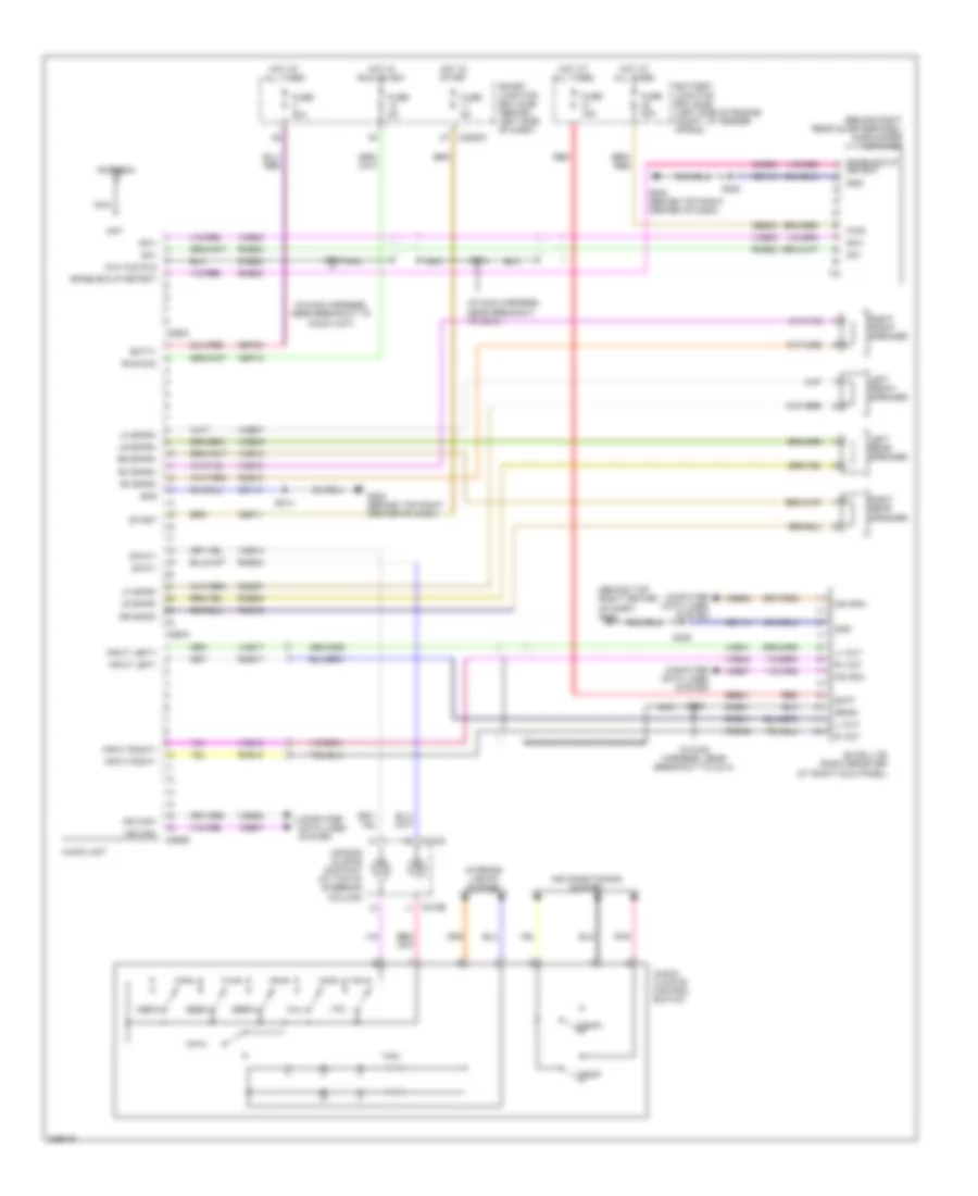 Premium Radio Wiring Diagram, without DVD for Ford Explorer 2006