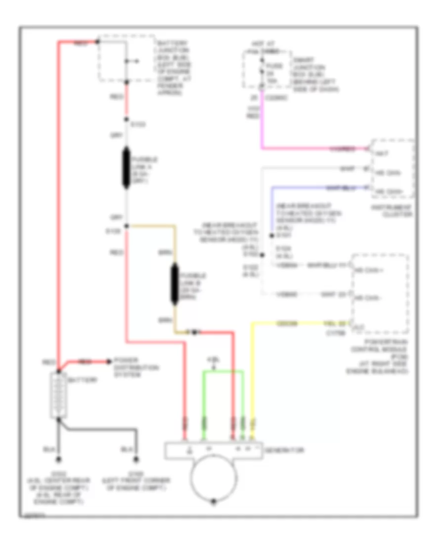Charging Wiring Diagram for Ford Explorer 2006
