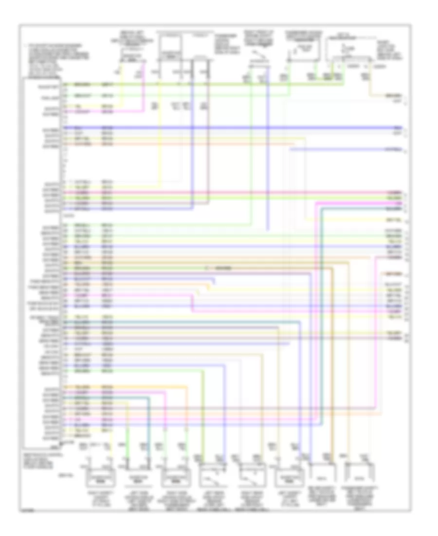 Supplemental Restraints Wiring Diagram 1 of 2 for Ford Explorer 2006
