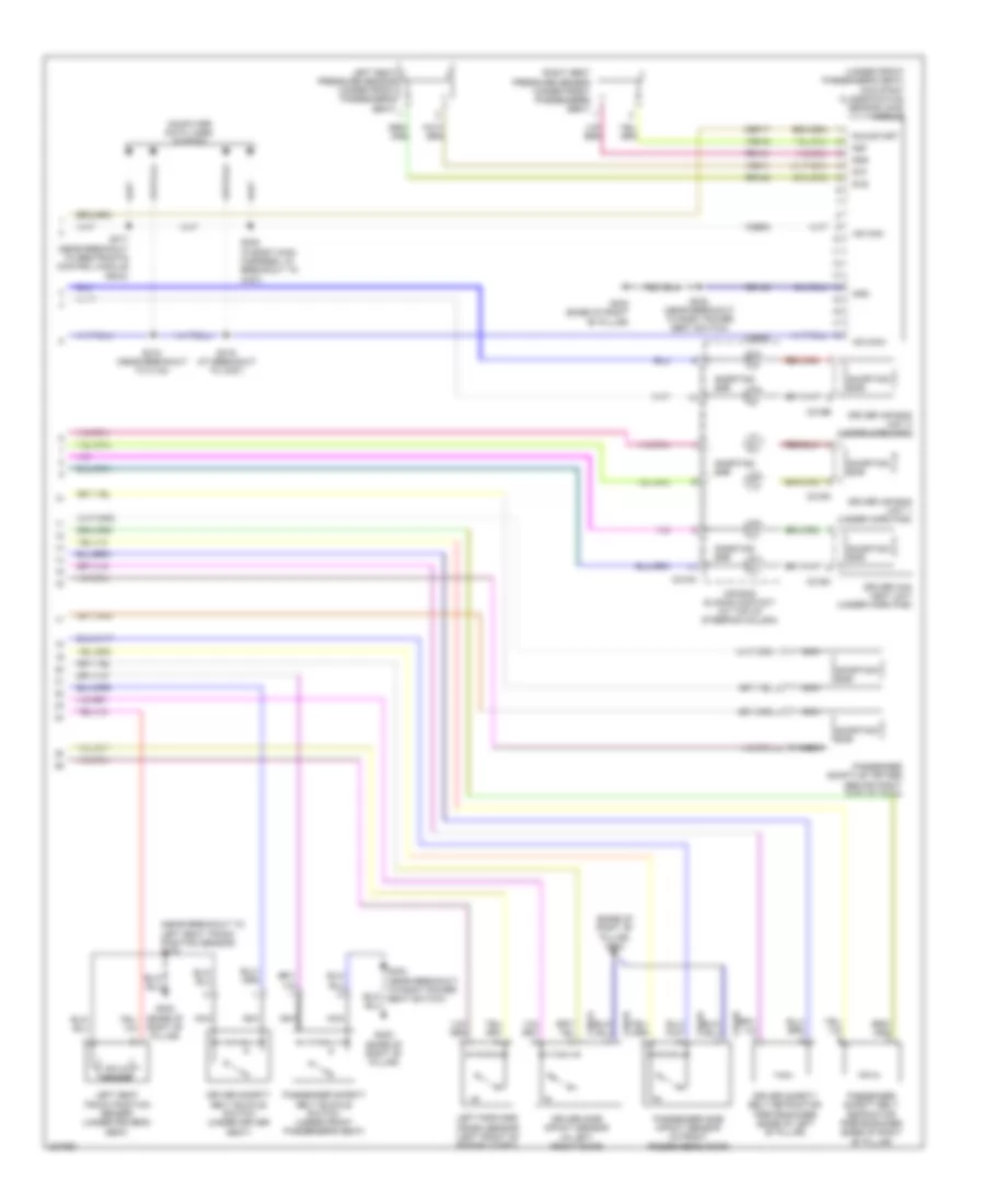 Supplemental Restraints Wiring Diagram 2 of 2 for Ford Explorer 2006