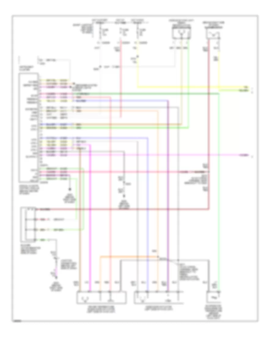 Manual AC Wiring Diagram (1 of 2) for Ford Edge SE 2007