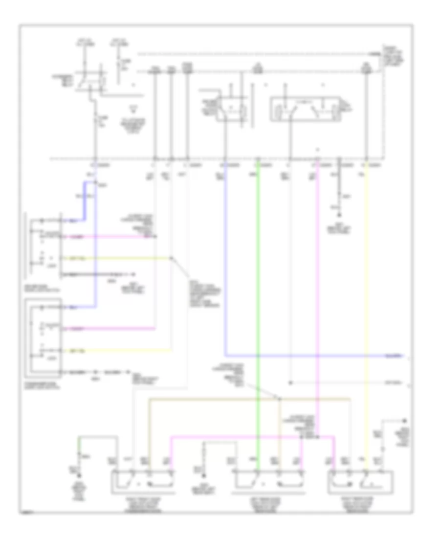 Forced Entry Wiring Diagram 1 of 2 for Ford Edge SE 2007