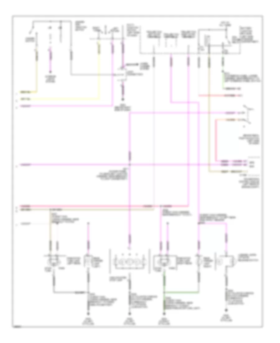 Exterior Lamps Wiring Diagram 2 of 2 for Ford Edge SE 2007