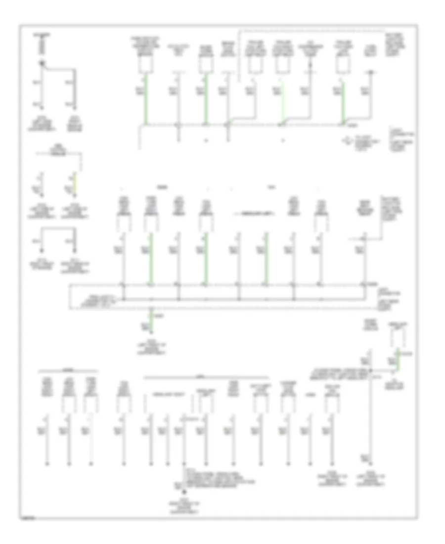 Ground Distribution Wiring Diagram 1 of 4 for Ford Edge SE 2007