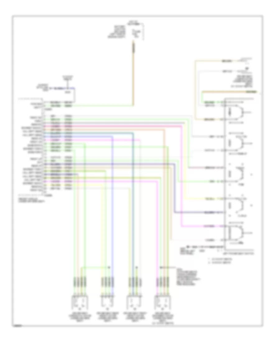 Driver s Memory Seat Wiring Diagram 1 of 2 for Ford Edge SE 2007
