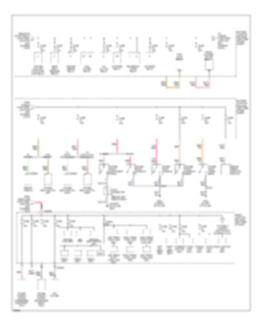 Power Distribution Wiring Diagram 2 of 5 for Ford Edge SE 2007