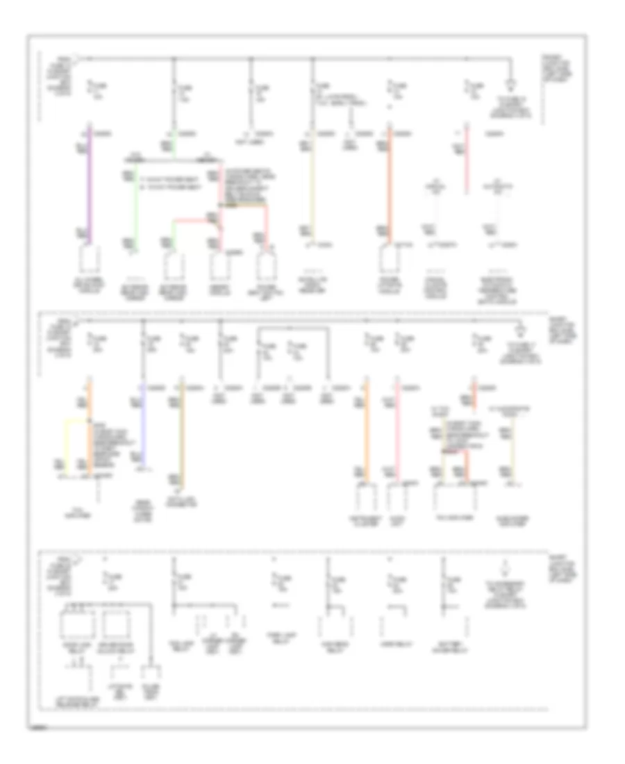 Power Distribution Wiring Diagram (3 of 5) for Ford Edge SE 2007
