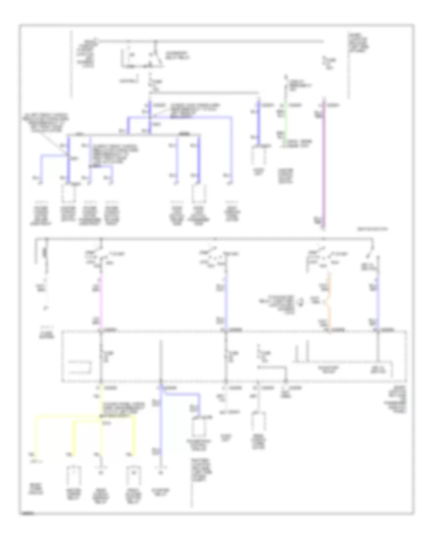 Power Distribution Wiring Diagram 4 of 5 for Ford Edge SE 2007