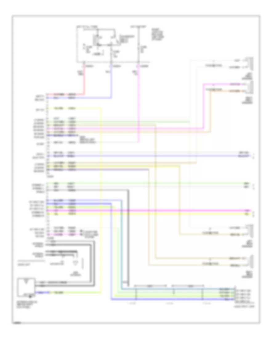 Audiophile Sound Radio Wiring Diagram, without DVD (1 of 2) for Ford Edge SE 2007