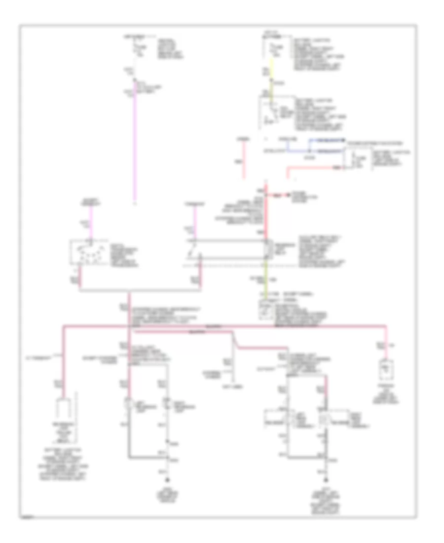 Backup Lamps Wiring Diagram for Ford Cutaway E350 Super Duty 2008