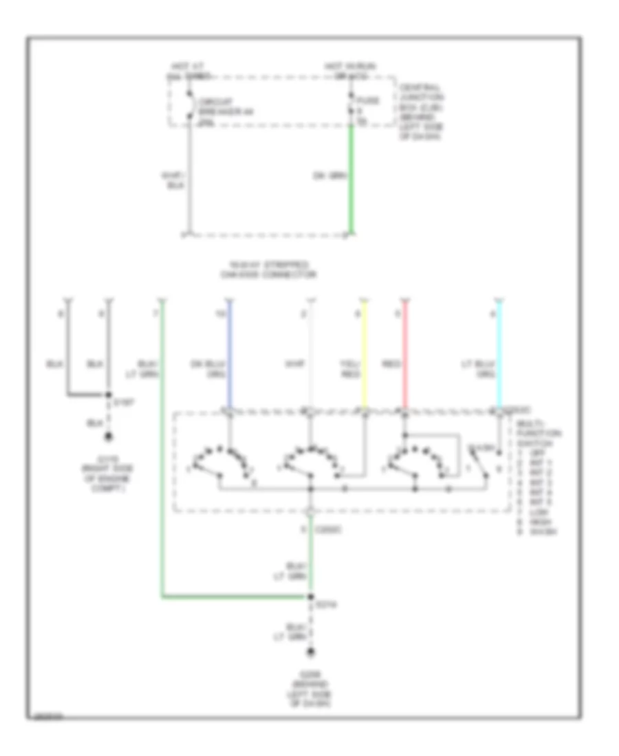 Wiper Washer Wiring Diagram with Stripped Chassis for Ford Cutaway E350 Super Duty 2008