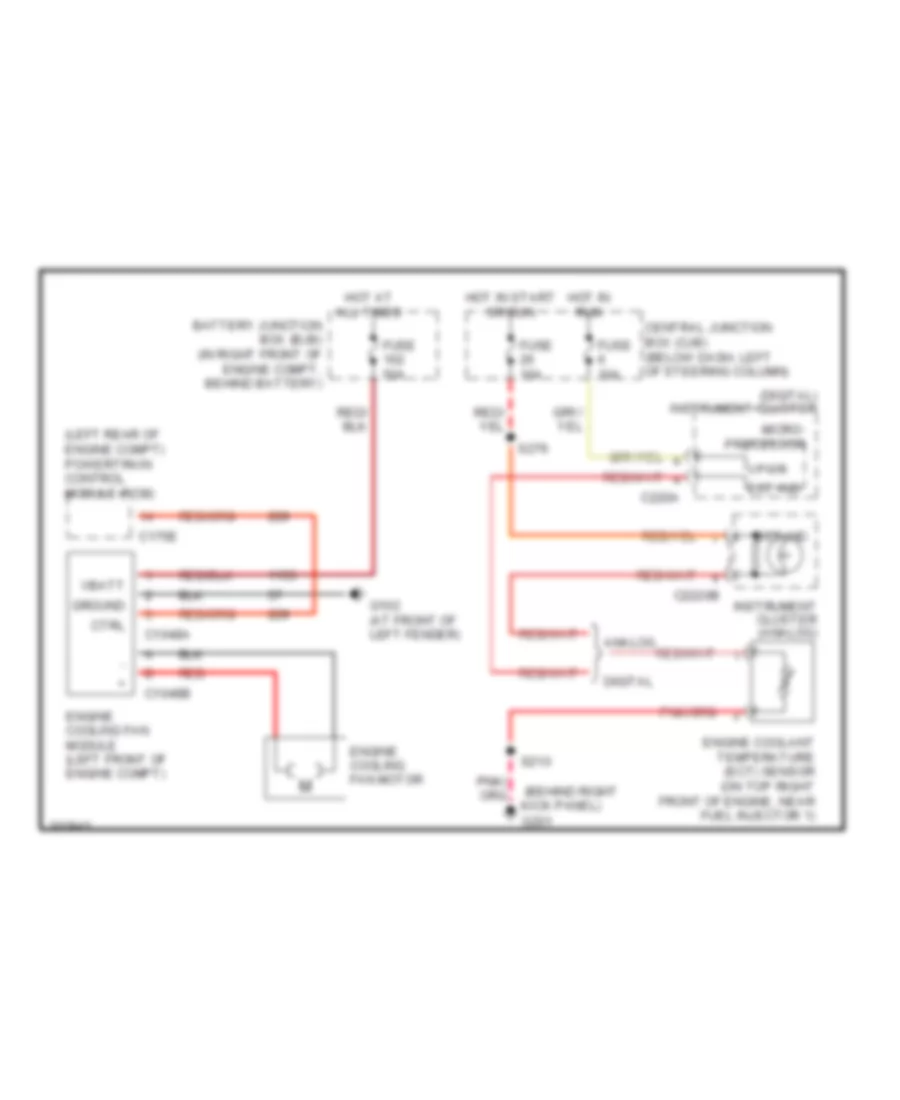 Cooling Fan Wiring Diagram for Ford Crown Victoria LX Sport 2005