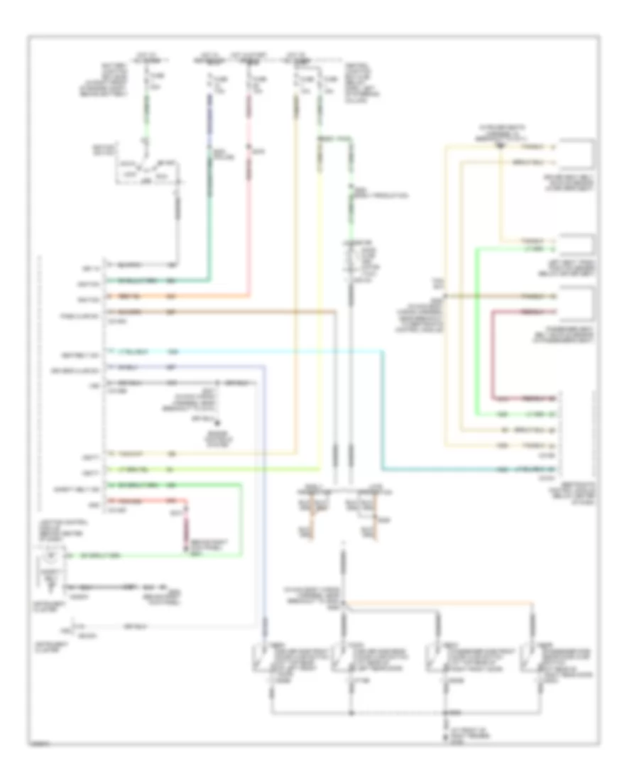 Warning Systems Wiring Diagram with Analog Cluster for Ford Crown Victoria LX Sport 2005