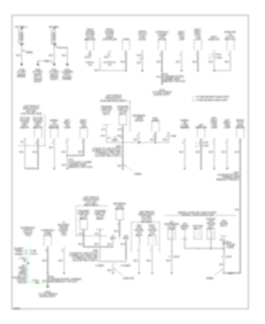 Ground Distribution Wiring Diagram 1 of 7 for Ford F450 Super Duty 2006