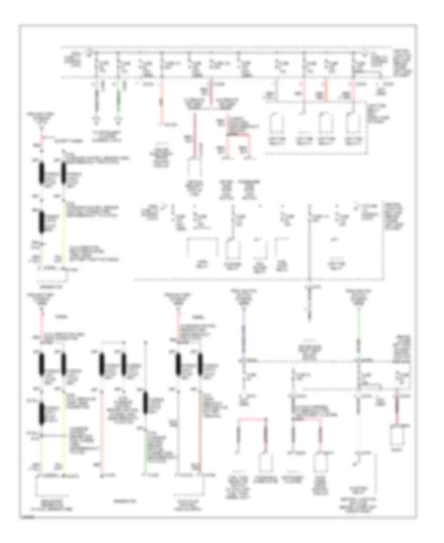 Power Distribution Wiring Diagram (2 of 5) for Ford F450 Super Duty 2006