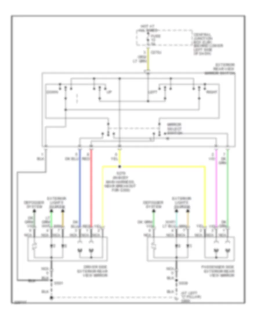 Power Mirrors Wiring Diagram for Ford F450 Super Duty 2006
