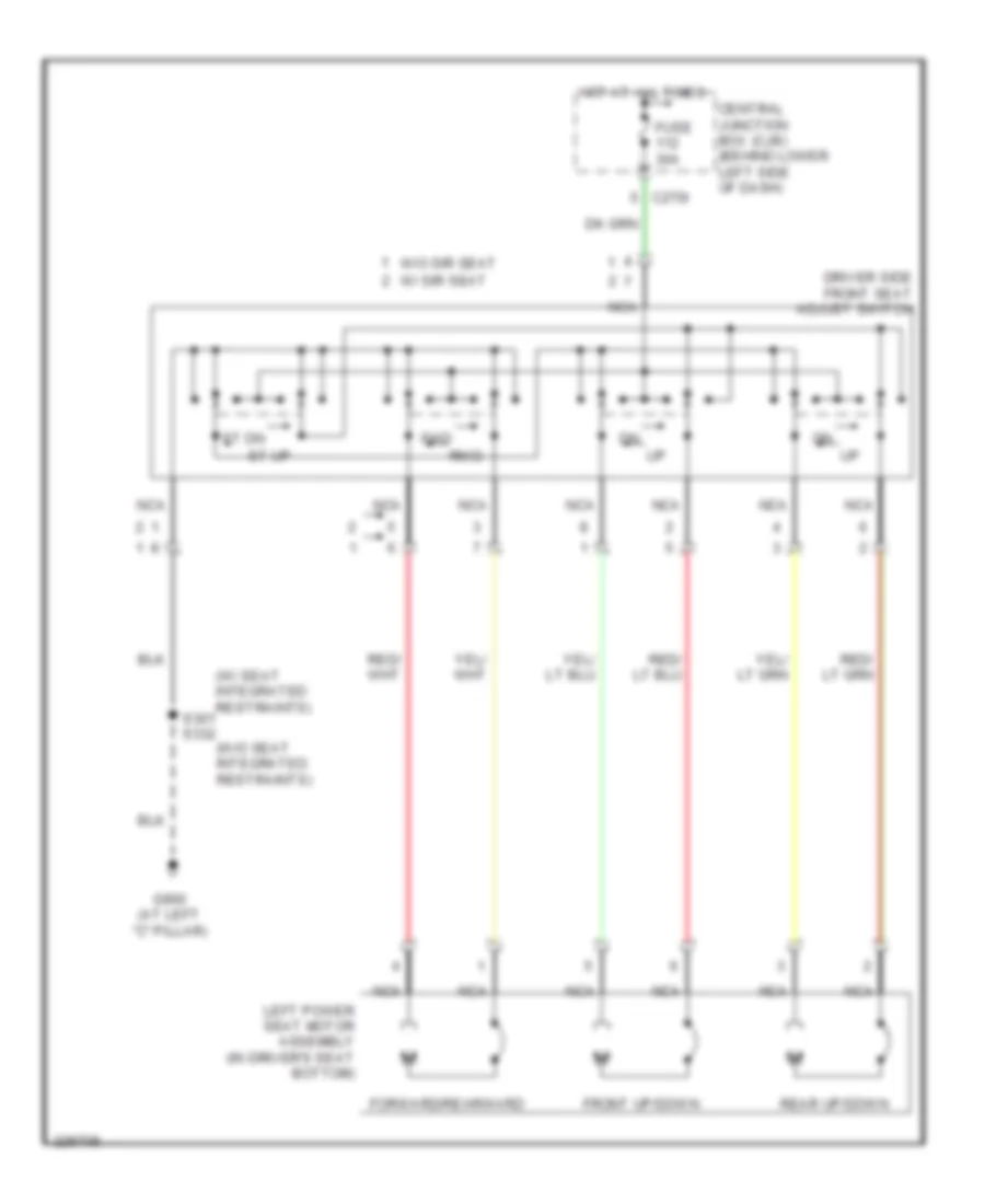 Driver Power Seat Wiring Diagram for Ford F450 Super Duty 2006