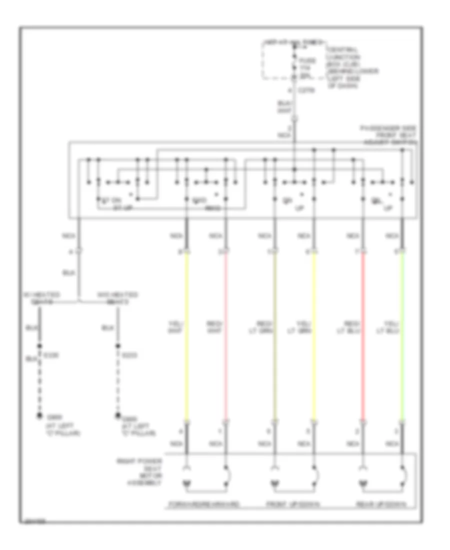 Passenger Power Seat Wiring Diagram for Ford F450 Super Duty 2006