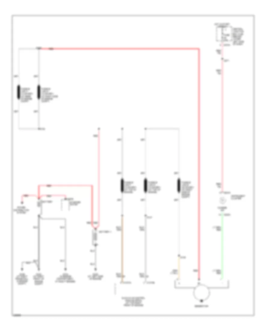 6.0L Diesel, Charging Wiring Diagram, without Dual Generators for Ford F450 Super Duty 2006