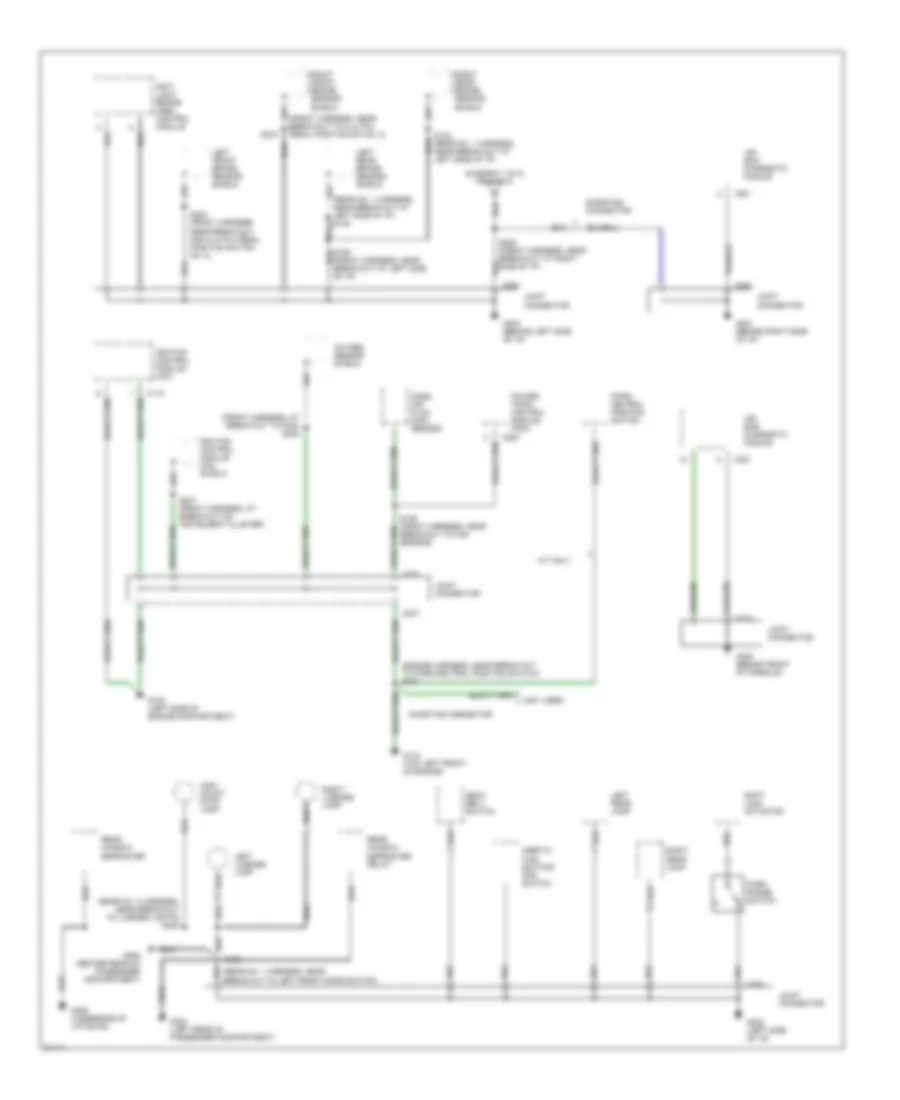 Ground Distribution Wiring Diagram 2 of 2 for Ford Aspire 1995