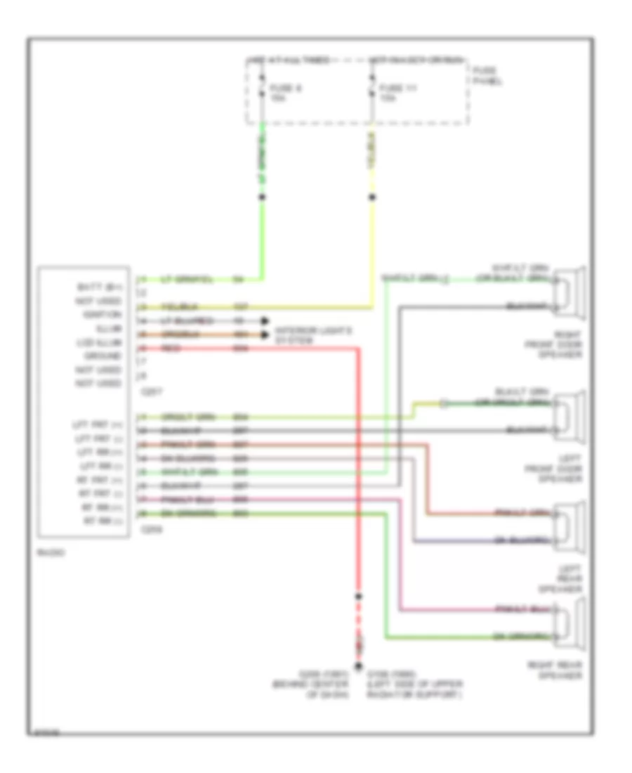 Radio Wiring Diagrams for Ford Bronco 1990