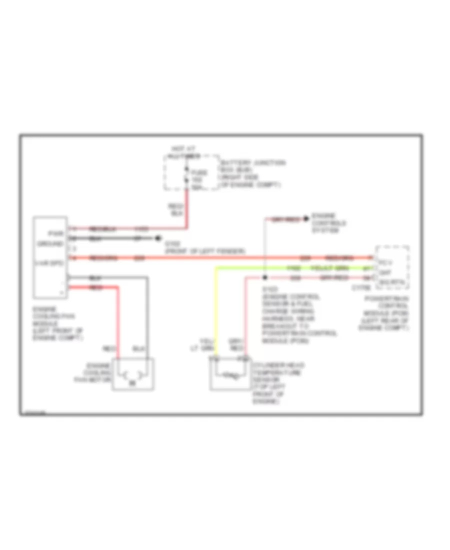 Cooling Fan Wiring Diagram for Ford Crown Victoria Police Interceptor 2010