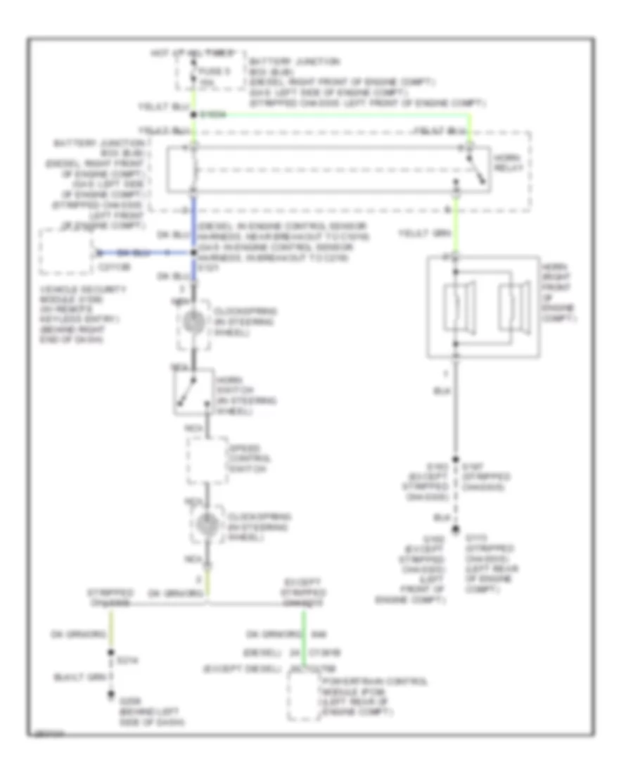 Horn Wiring Diagram for Ford E450 Super Duty 2008