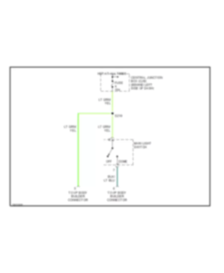 Courtesy Lamps Wiring Diagram with Stripped Chassis for Ford E450 Super Duty 2008