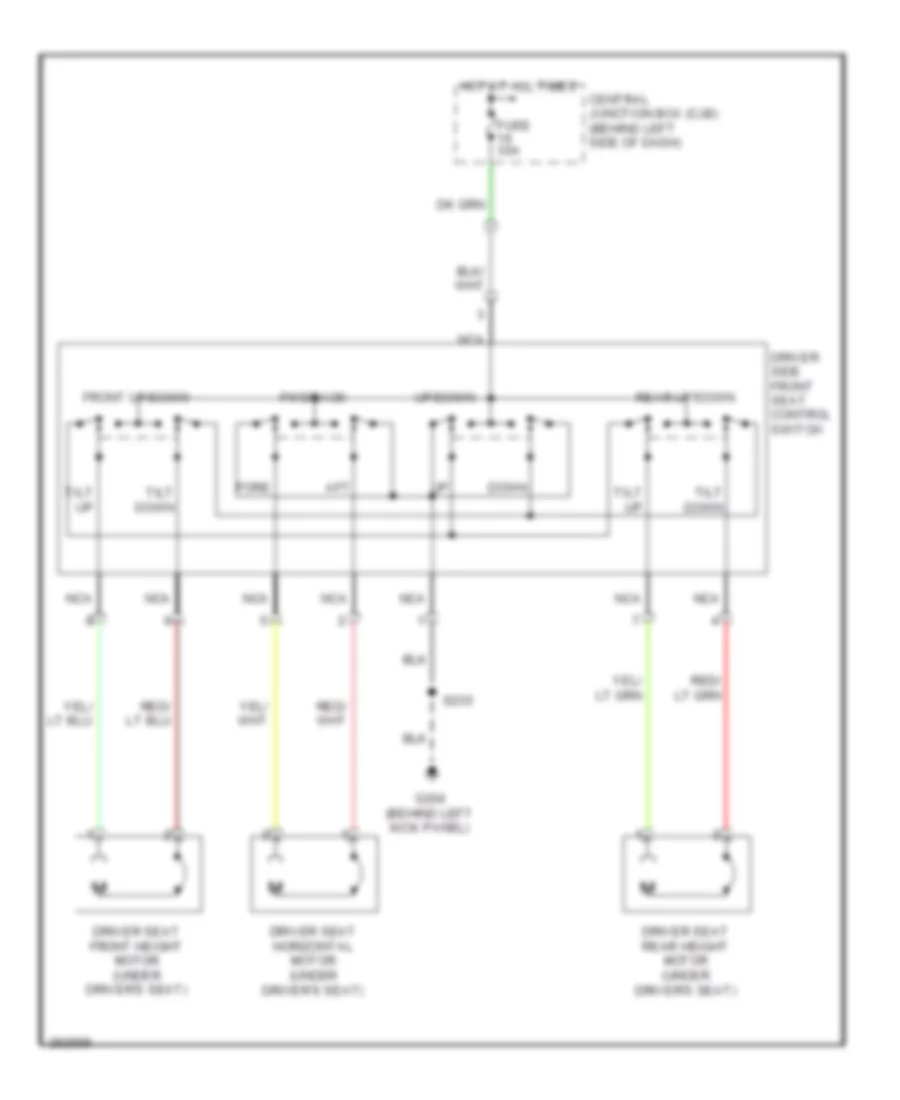 Power Seats Wiring Diagram for Ford E450 Super Duty 2008