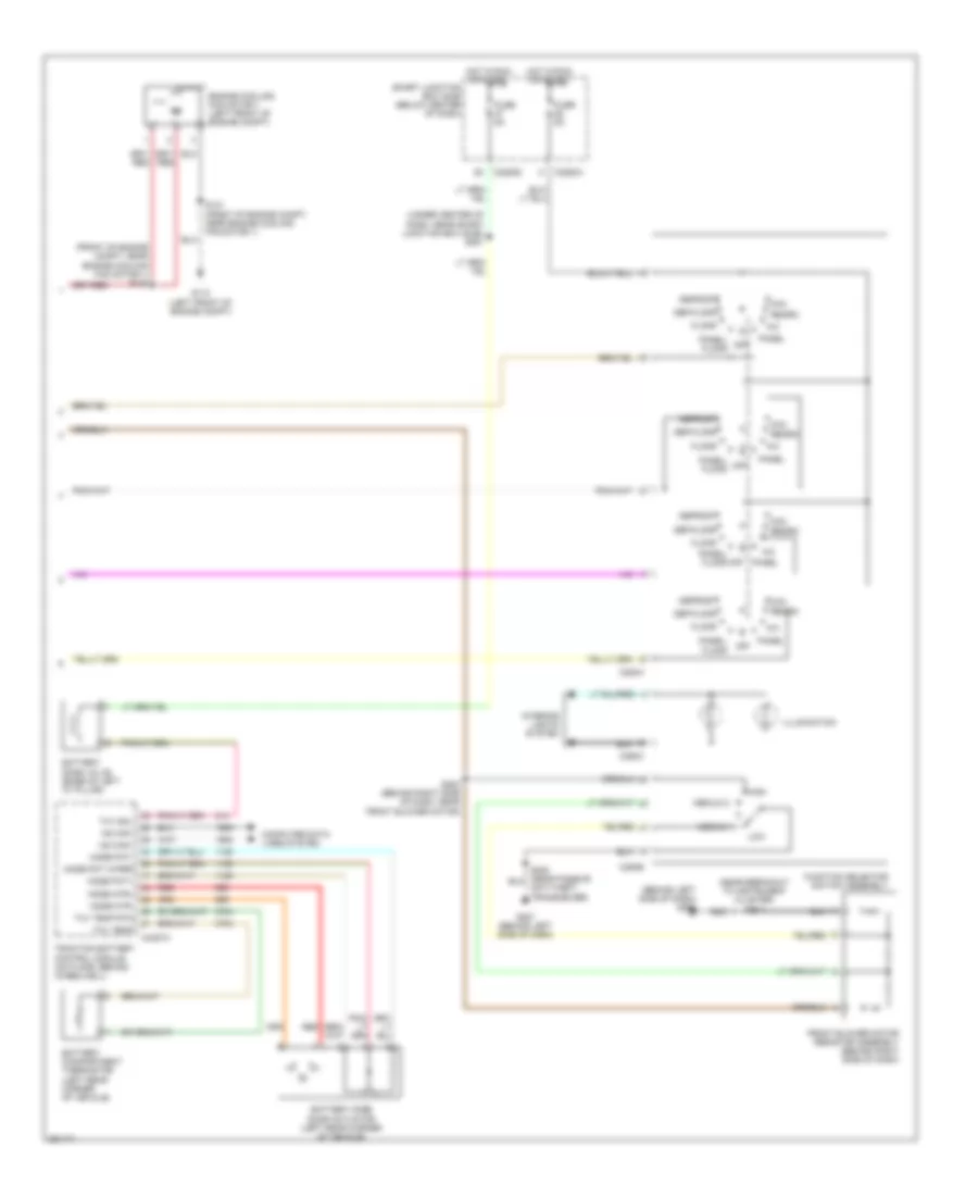 2.3L, Manual AC Wiring Diagram, Hybrid (3 of 3) for Ford Escape 2007