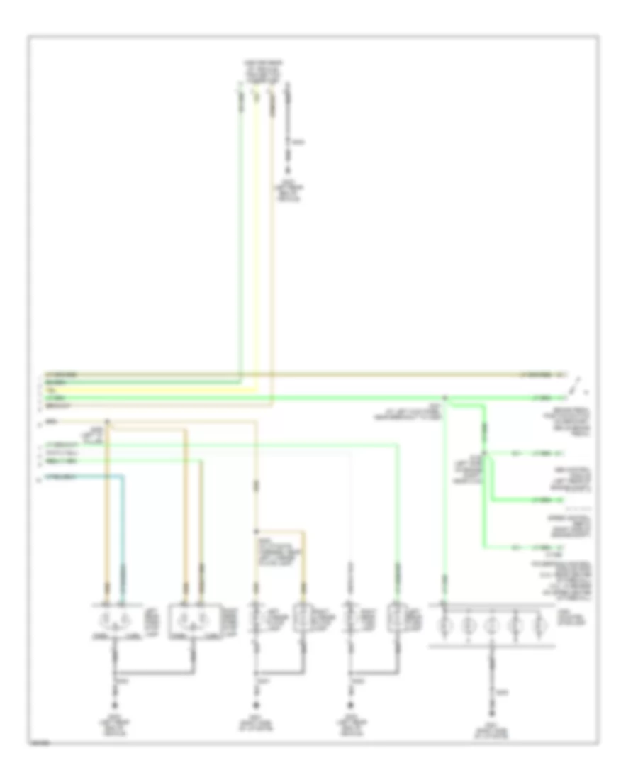 Exterior Lamps Wiring Diagram Except Hybrid 2 of 2 for Ford Escape 2007