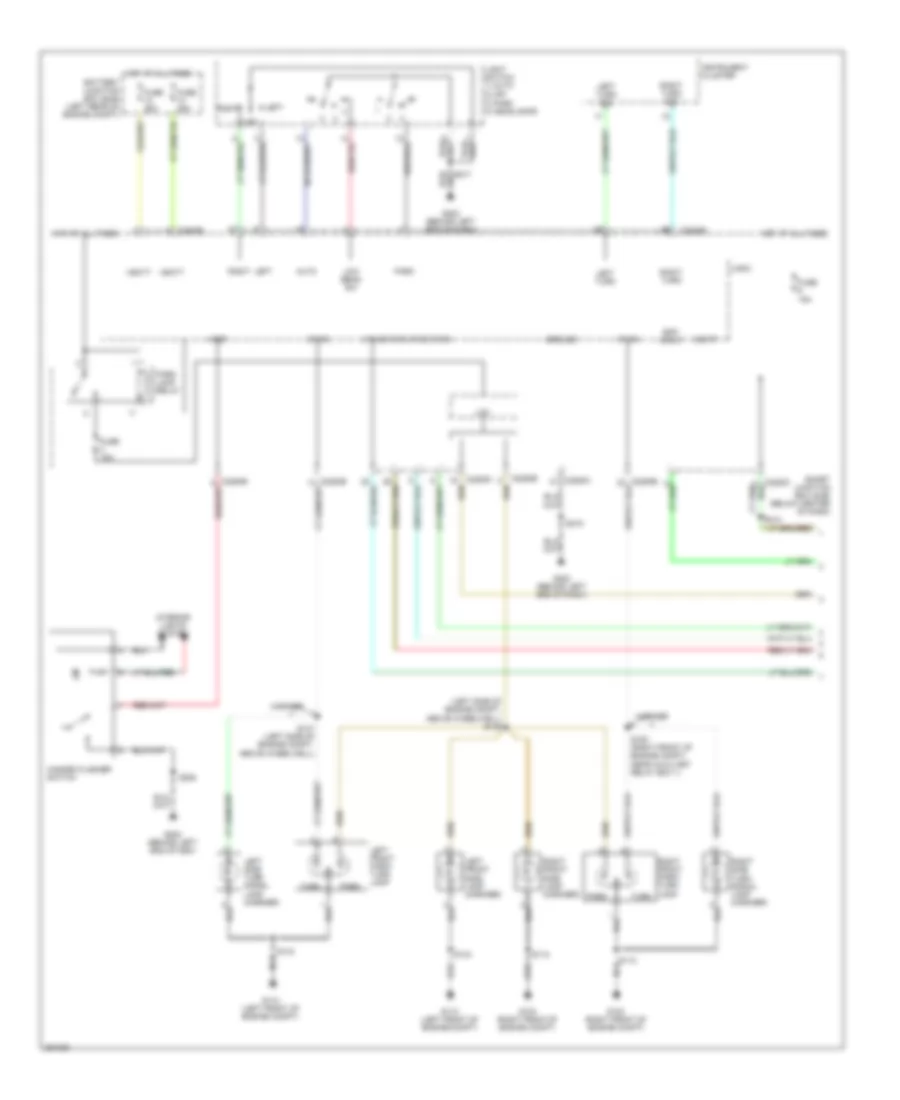 Exterior Lamps Wiring Diagram, Hybrid (1 of 2) for Ford Escape 2007