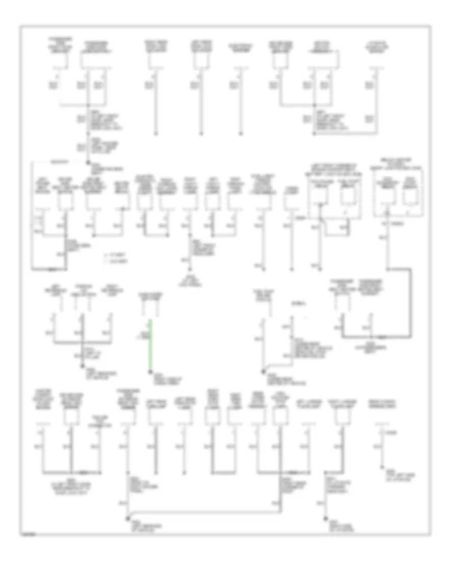 Ground Distribution Wiring Diagram Except Hybrid 3 of 3 for Ford Escape 2007