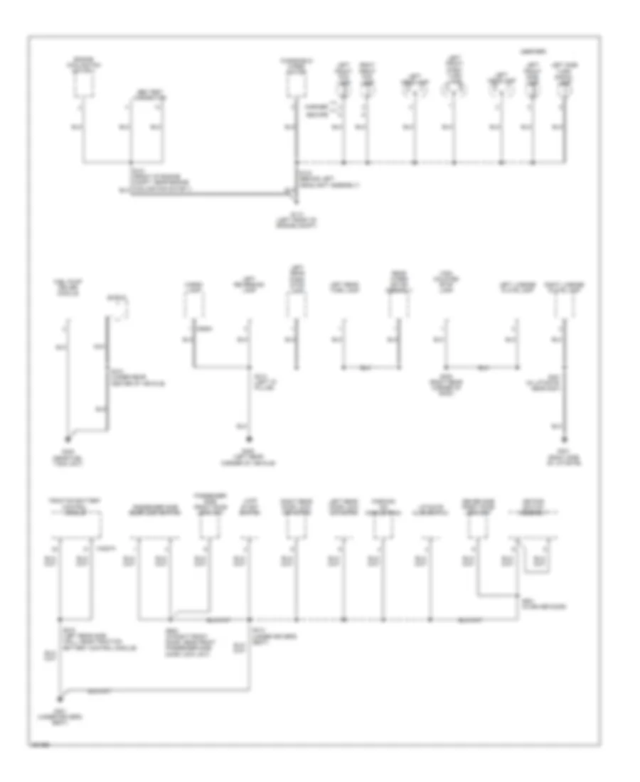 Ground Distribution Wiring Diagram Hybrid 2 of 4 for Ford Escape 2007
