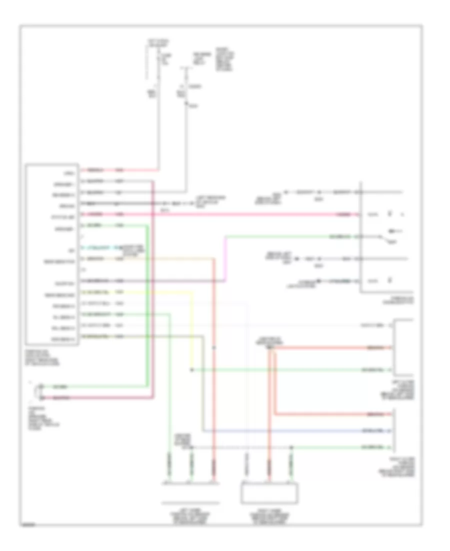 Parking Assistant Wiring Diagram Except Hybrid for Ford Escape 2007