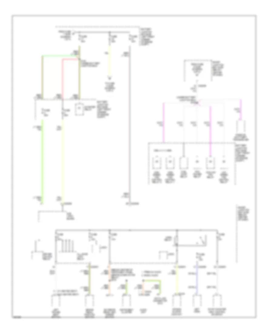 Power Distribution Wiring Diagram Except Hybrid 2 of 4 for Ford Escape 2007