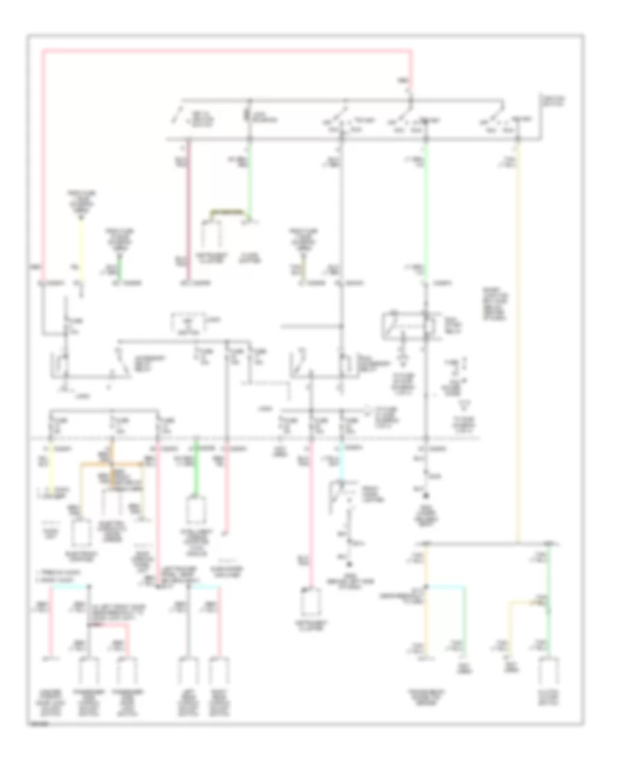 Power Distribution Wiring Diagram Except Hybrid 3 of 4 for Ford Escape 2007