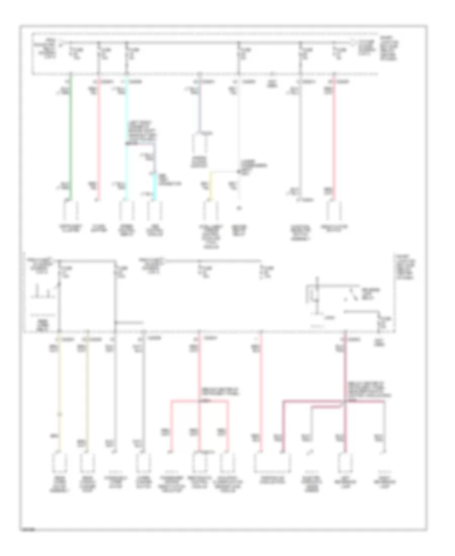 Power Distribution Wiring Diagram Except Hybrid 4 of 4 for Ford Escape 2007