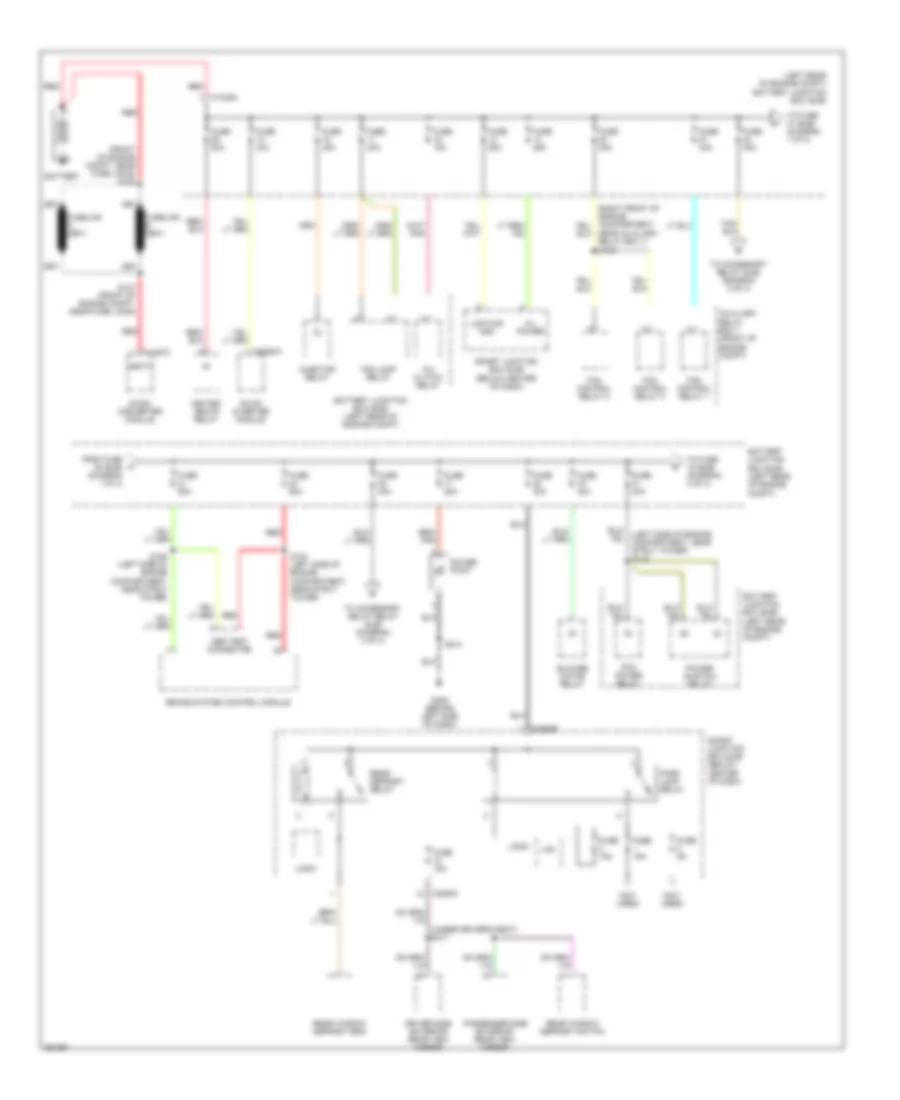 Power Distribution Wiring Diagram Hybrid 1 of 4 for Ford Escape 2007