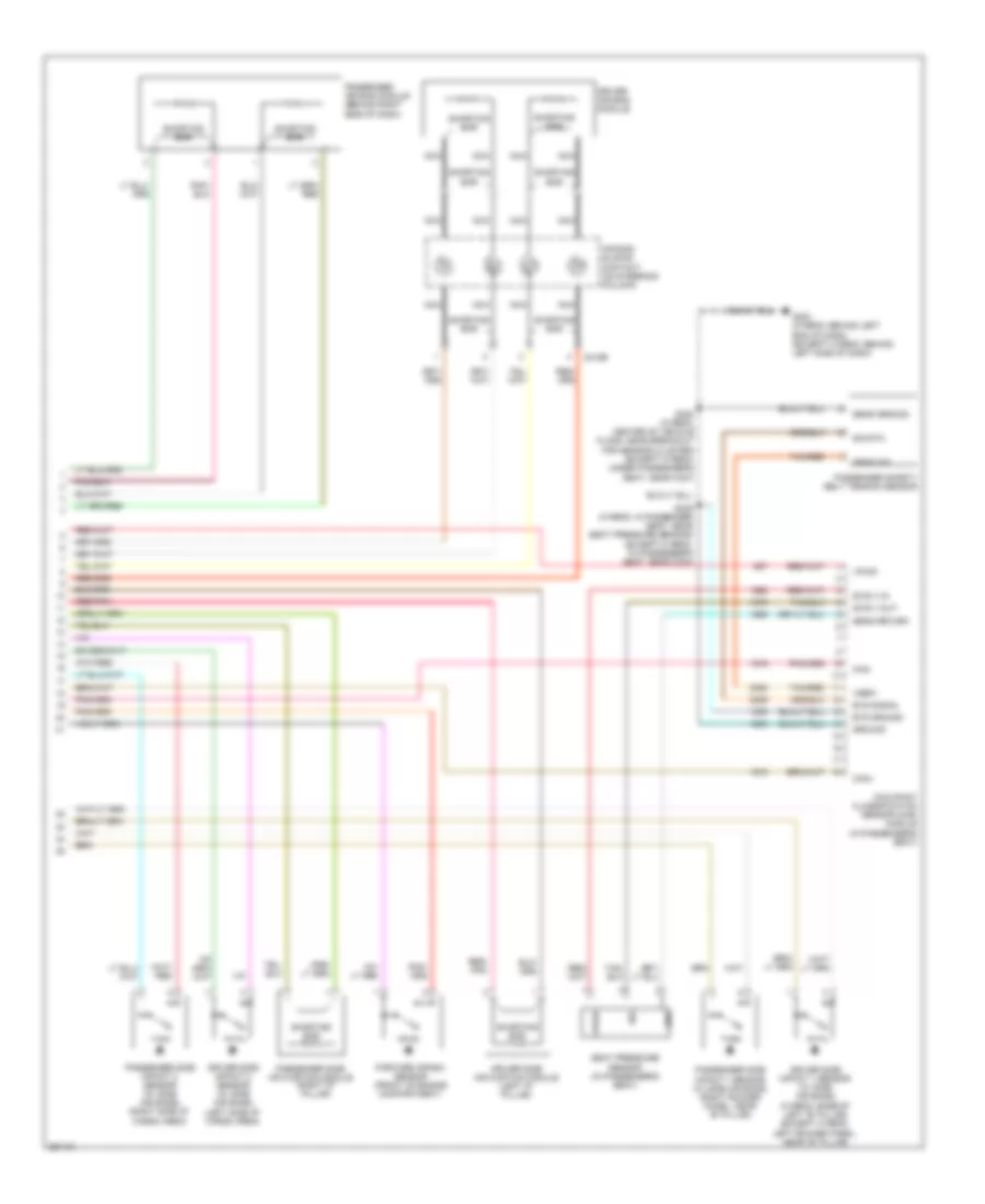 Supplemental Restraints Wiring Diagram (2 of 2) for Ford Escape 2007